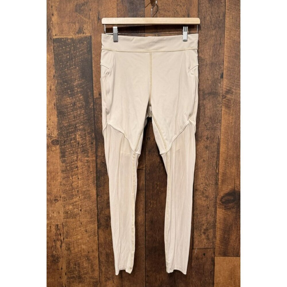 Lululemon Kuka Tight 28" *lululemon lab White Tan Size 8 EUC - Picture 2 of 5